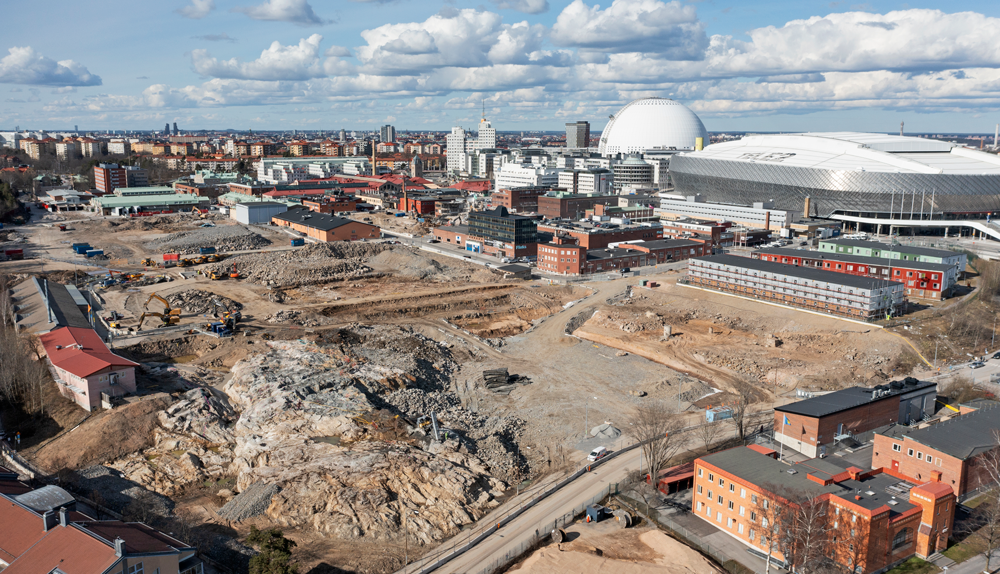 Utsikt över slakthusområdet