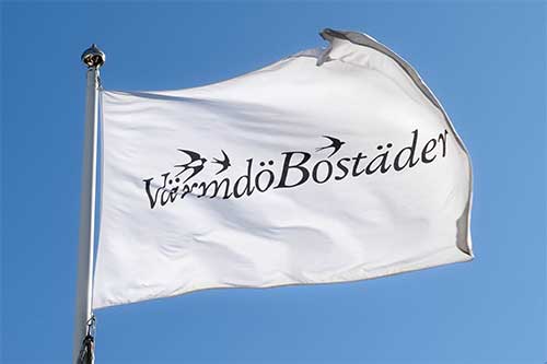 Värmdö bostäder flagga