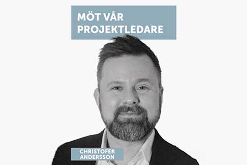 Projektledaren Christofer Andersson